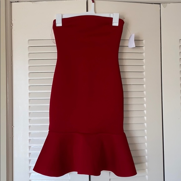 Charlotte Russe Dresses & Skirts - SOLD❌ STRAPLESS RED CHARLOTTE RUSSE DRESS